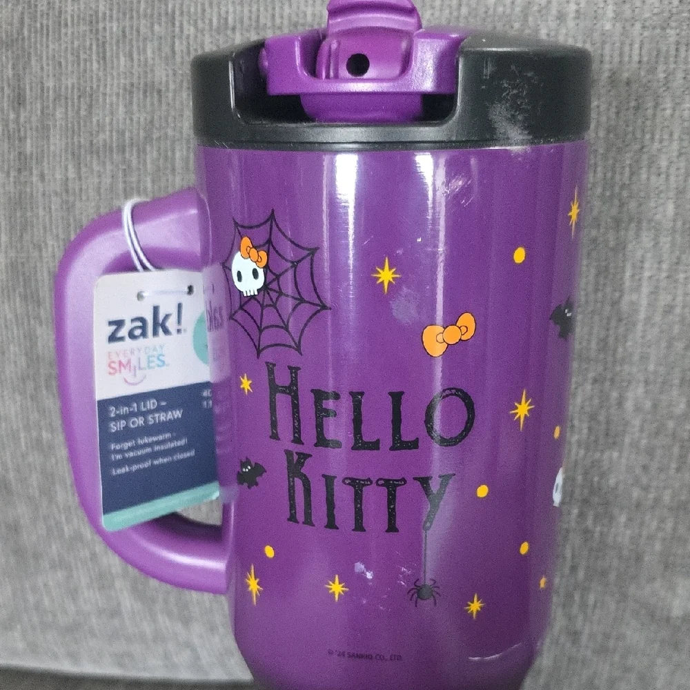 Purple Zak! Hello Kitty 40oz. Tumbler,‎ New.